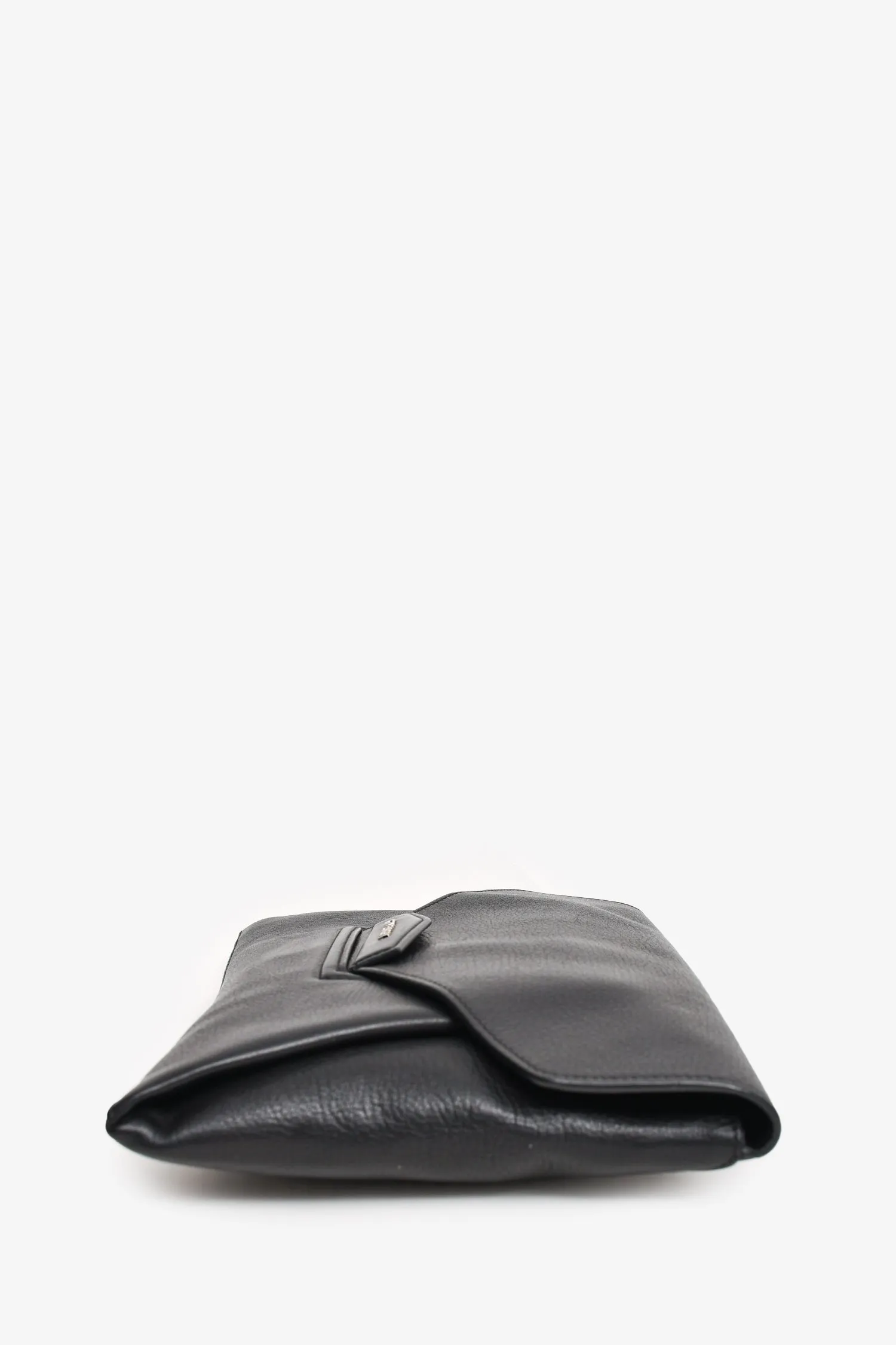 Givenchy Black Leather Antigona Clutch