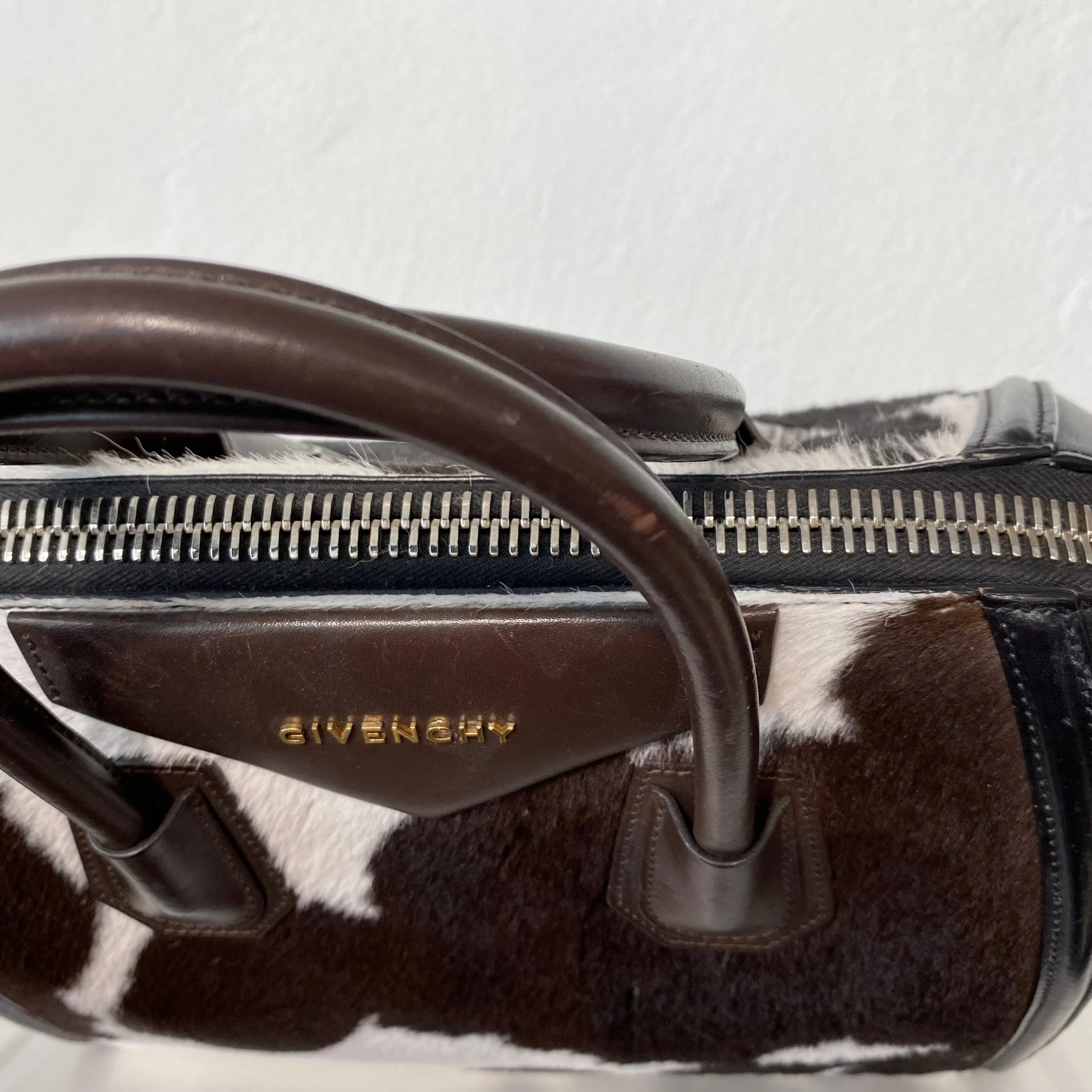 Givenchy Cow Print Ponyhair Medium Antigona