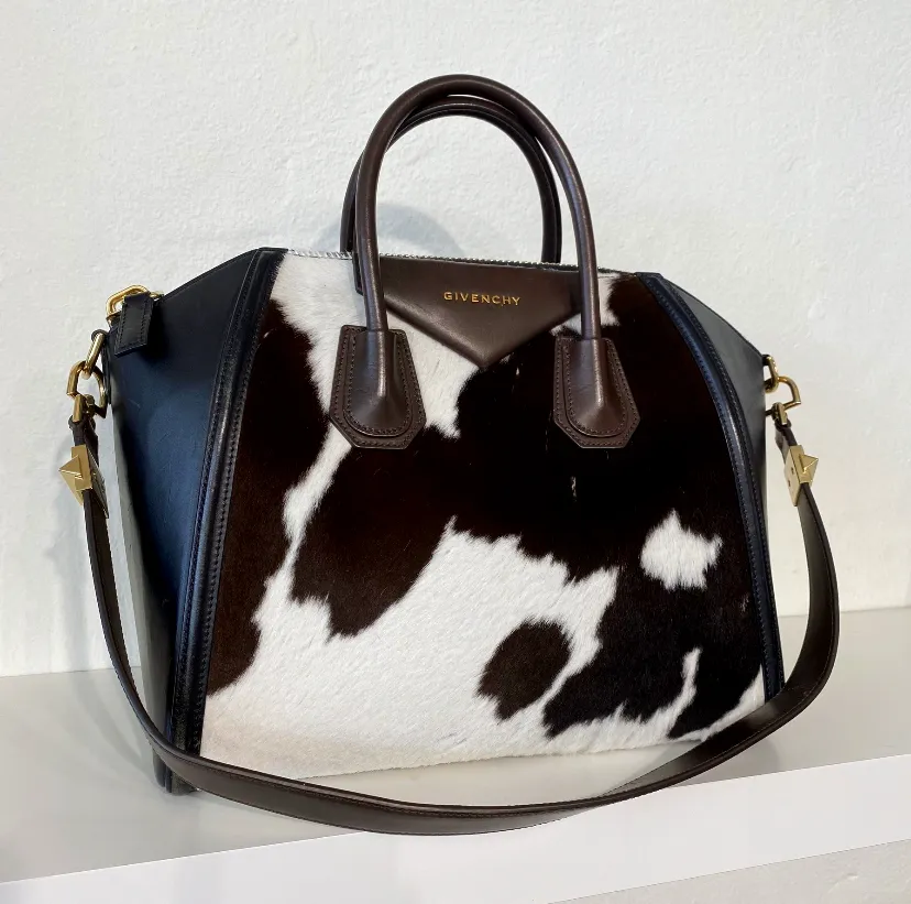 Givenchy Cow Print Ponyhair Medium Antigona