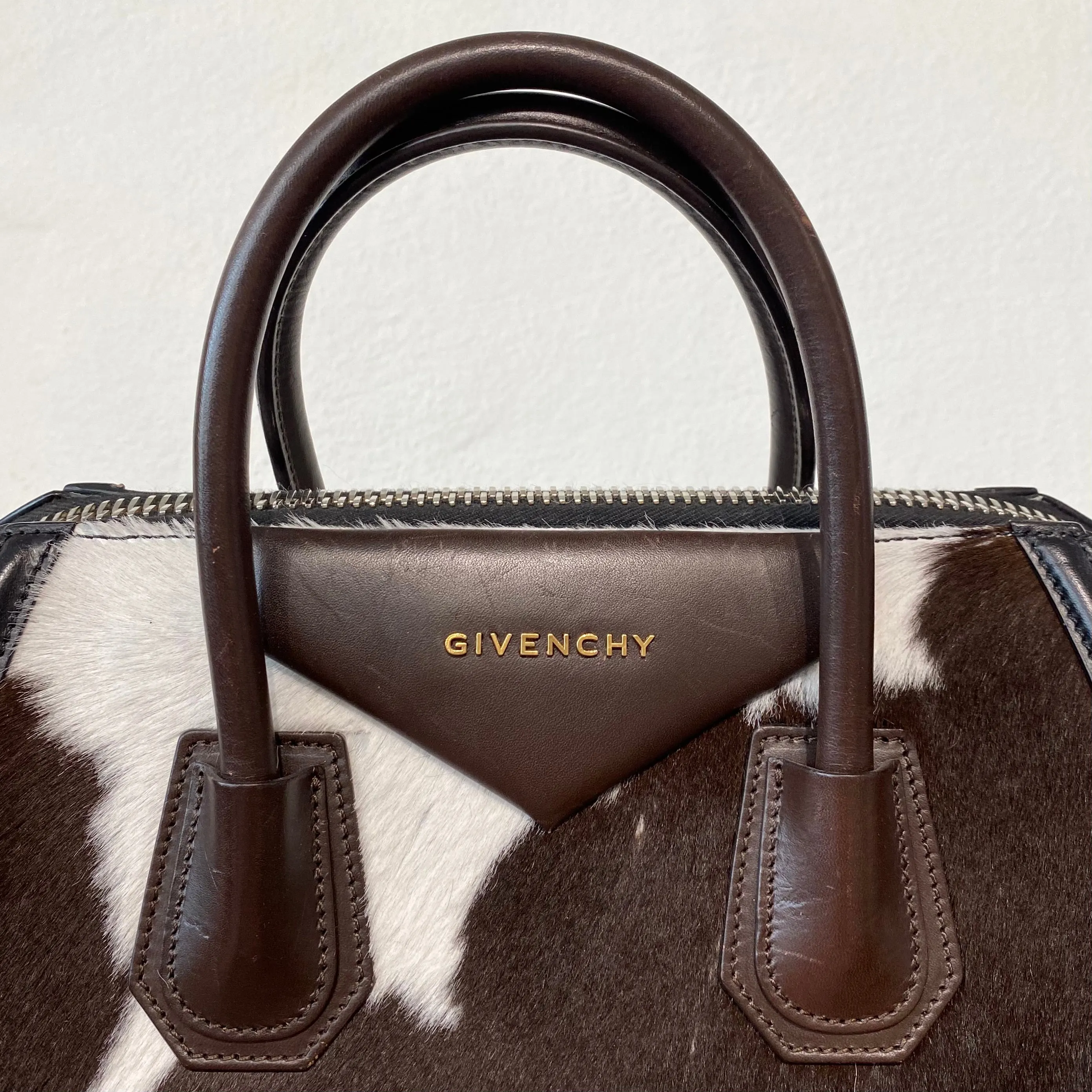 Givenchy Cow Print Ponyhair Medium Antigona