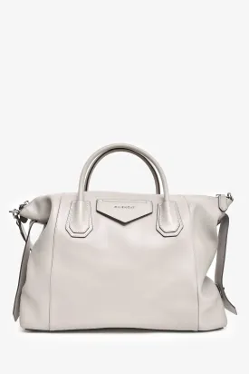 Givenchy Grey Leather Large Soft Antigona Tote with Strap