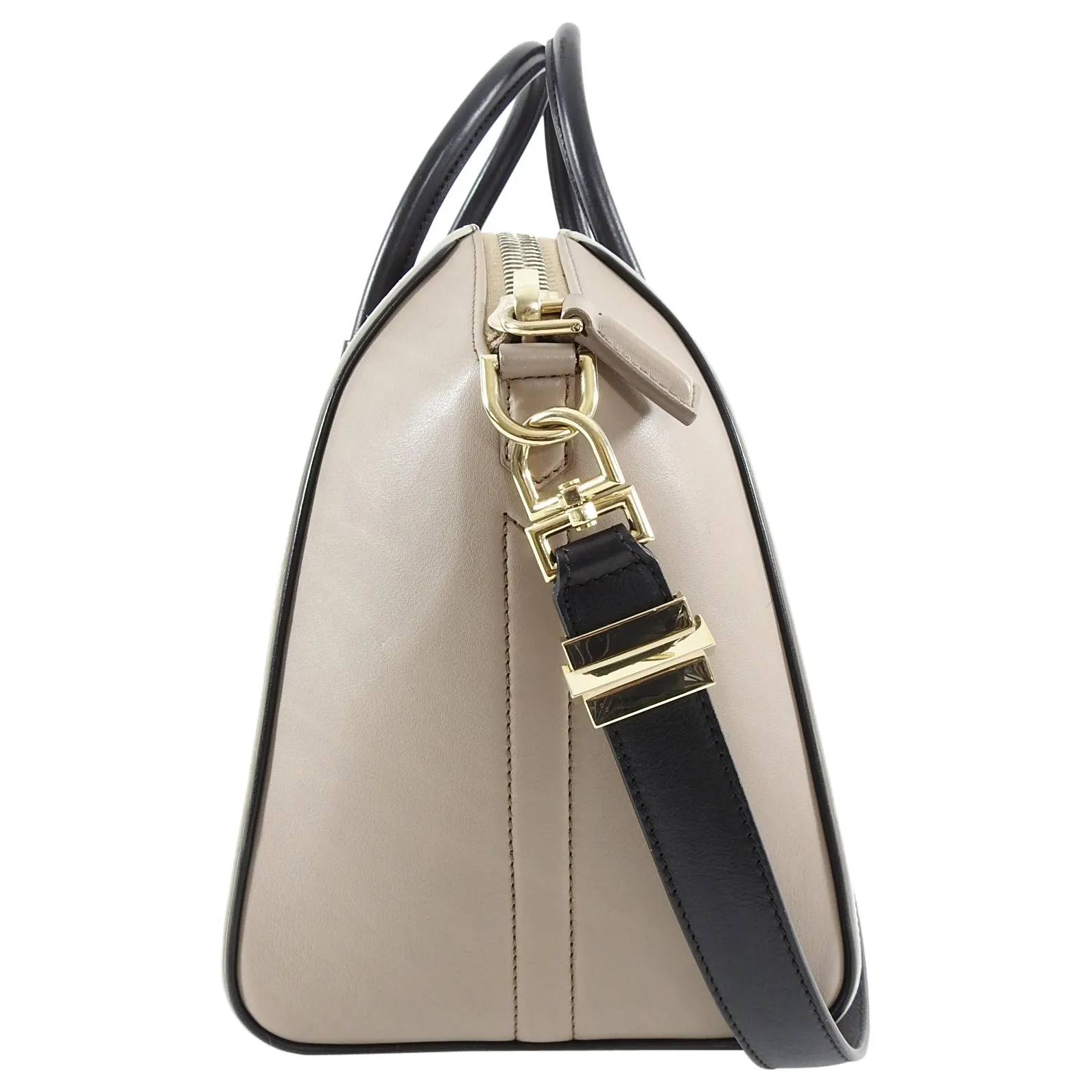 Givenchy Tricolor Antigona Large Bag - black, taupe, white