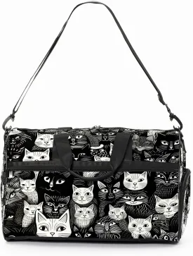 Gym Bag for Women, Carry on Weekender Overnight Bag, Travel Duffel Bags, Personal Item Travel Bag Tote Bag Workout Dance Bag, Cat - 13