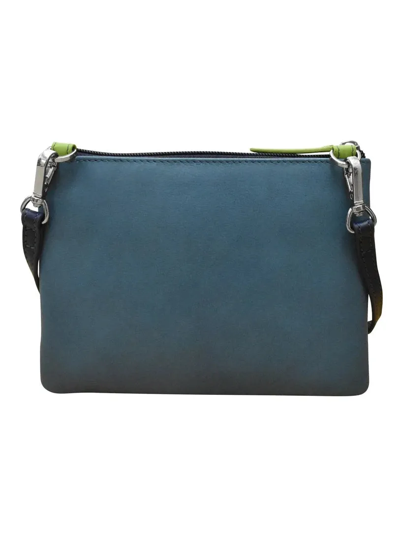 Handbag Cell Phone Serenity Multi Leather RFID Blocking 6040