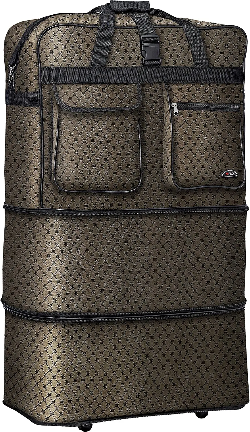 HiPack Wheel Bag Rolling Duffel Bag 30 inch Brown (PW30 Brown)