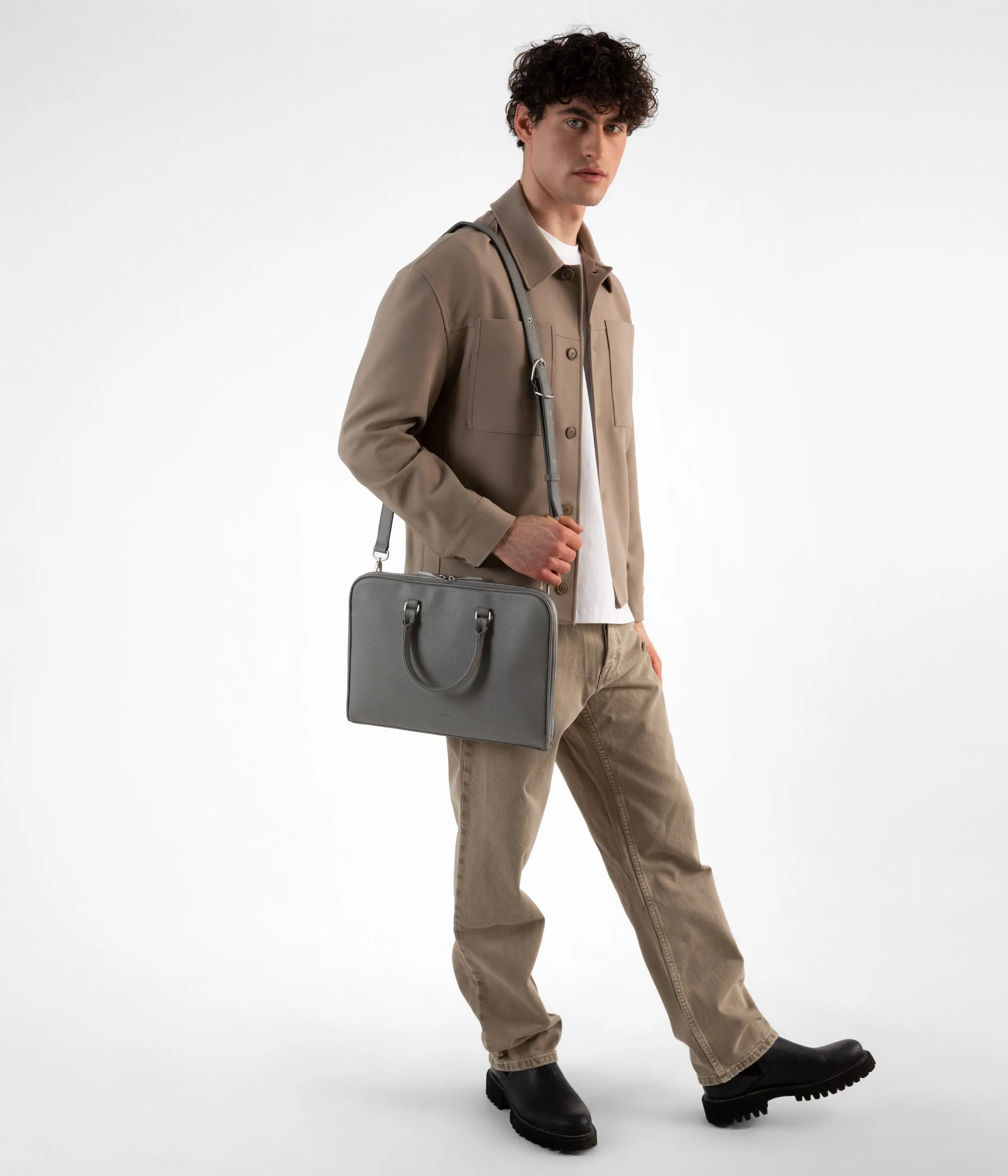 HOLDER Slim Vegan Briefcase - Purity