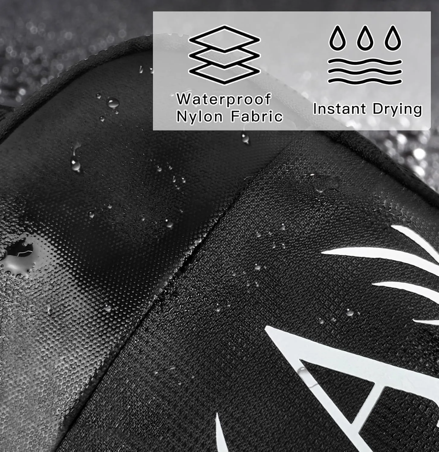 Initial Letter Small Crossbody Sling Bag for Men Women Double Pocket Chest Bag Trendy Water Resistant Fanny Pack Mini Phone Cross Body Bag for Travel Sports Workout Running (Black C)