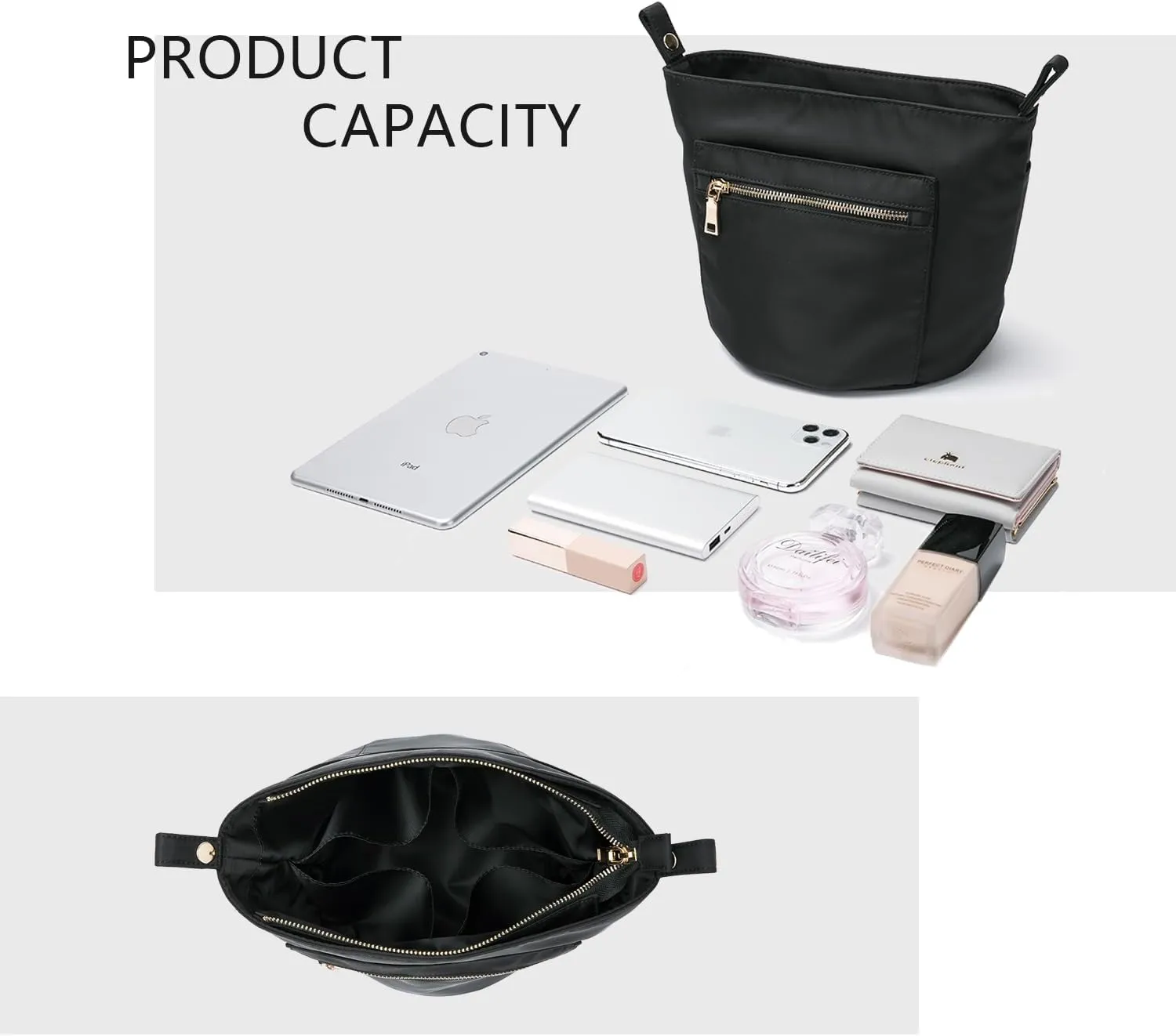 Insert Storage Pocket Handbag Organizer Insert for Work Bags Organize Bags with The Tote Bag Organizer