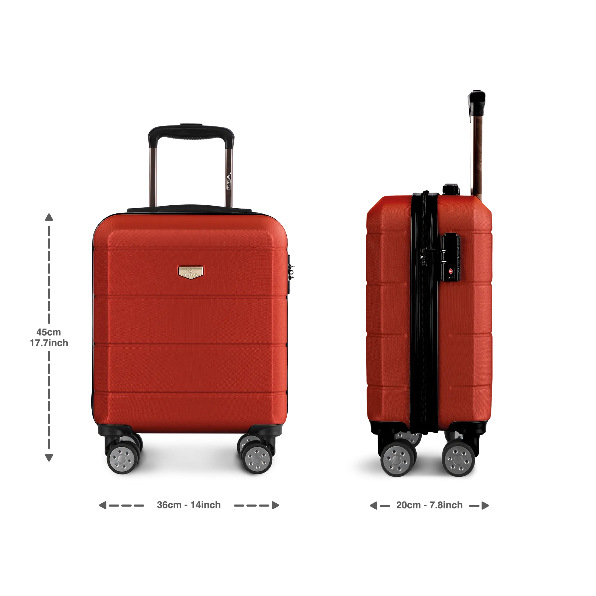Jetset 15" Underseat Suitcase in Red