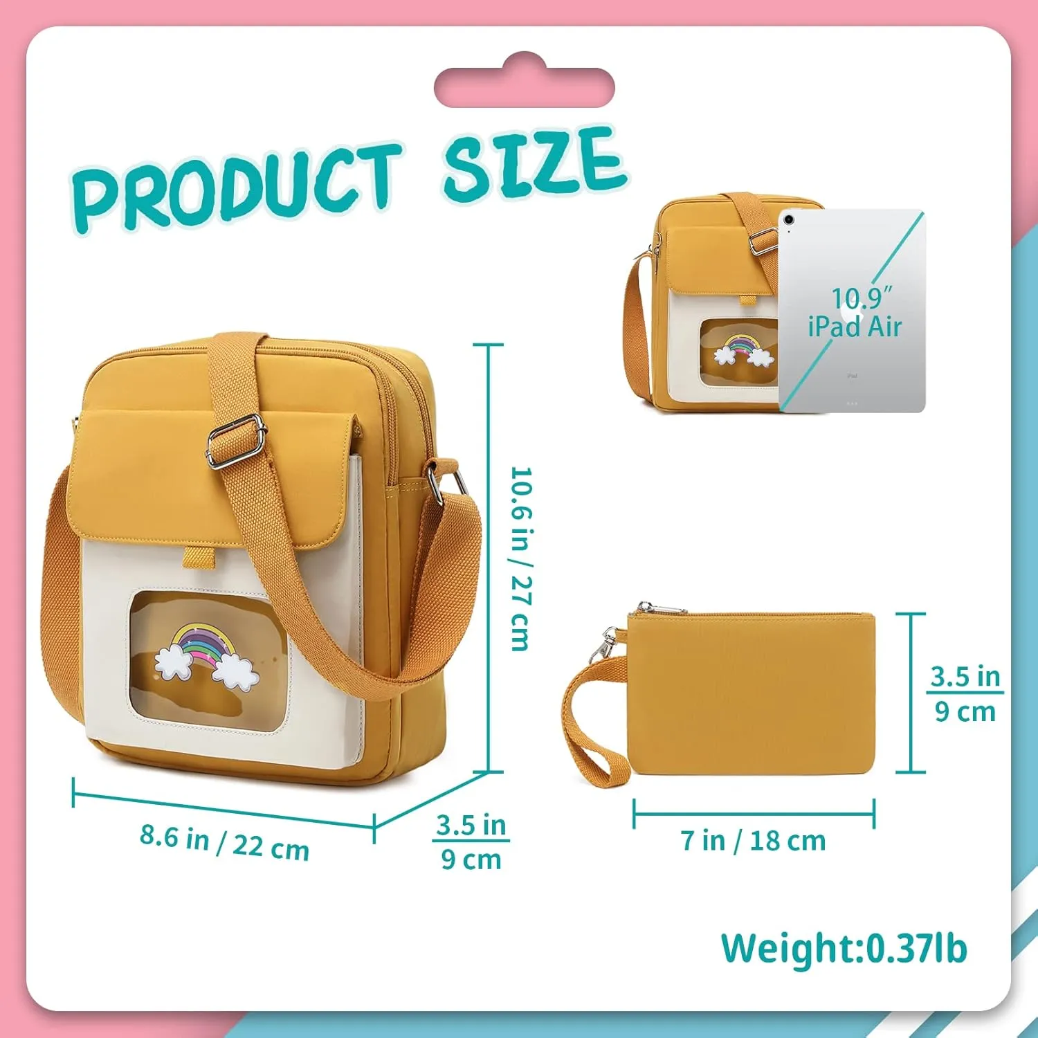Lanola Lightweight Small Messenger Shoulder Bag,Crossbody Bag Purse for Girls Gift for Preteen/Teen Little Kids