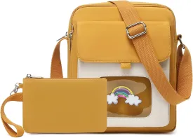 Lanola Lightweight Small Messenger Shoulder Bag,Crossbody Bag Purse for Girls Gift for Preteen/Teen Little Kids