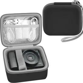 Leayjeen Digital Camera Case Compatible with Canon PowerShot G7 X Mark II/ G7X Mark III 4K Digital Camera, Suitability DuluvulV/JIANGER 48MP Vlogging Camera(Black)(Case Only)