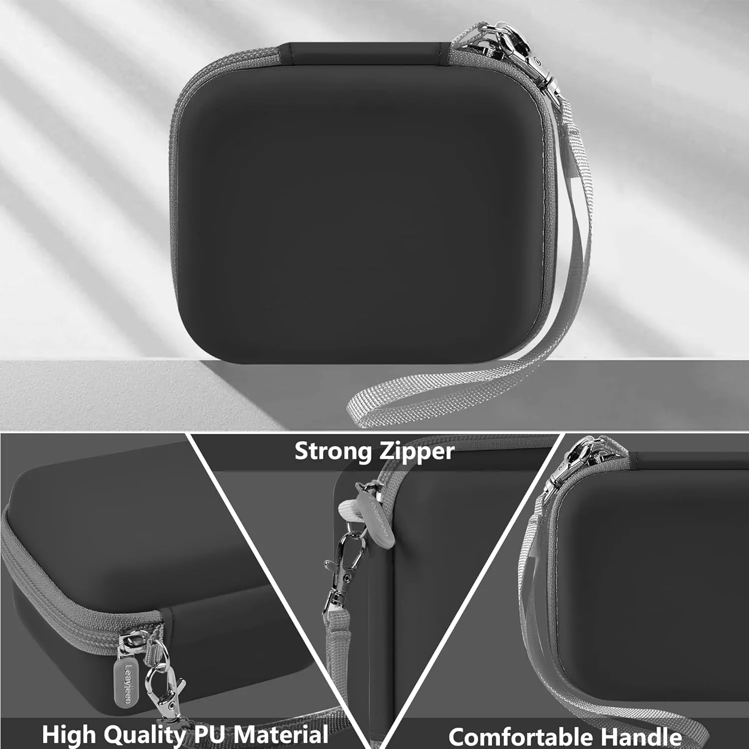 Leayjeen Digital Camera Case Compatible with Canon PowerShot G7 X Mark II/ G7X Mark III 4K Digital Camera, Suitability DuluvulV/JIANGER 48MP Vlogging Camera(Black)(Case Only)