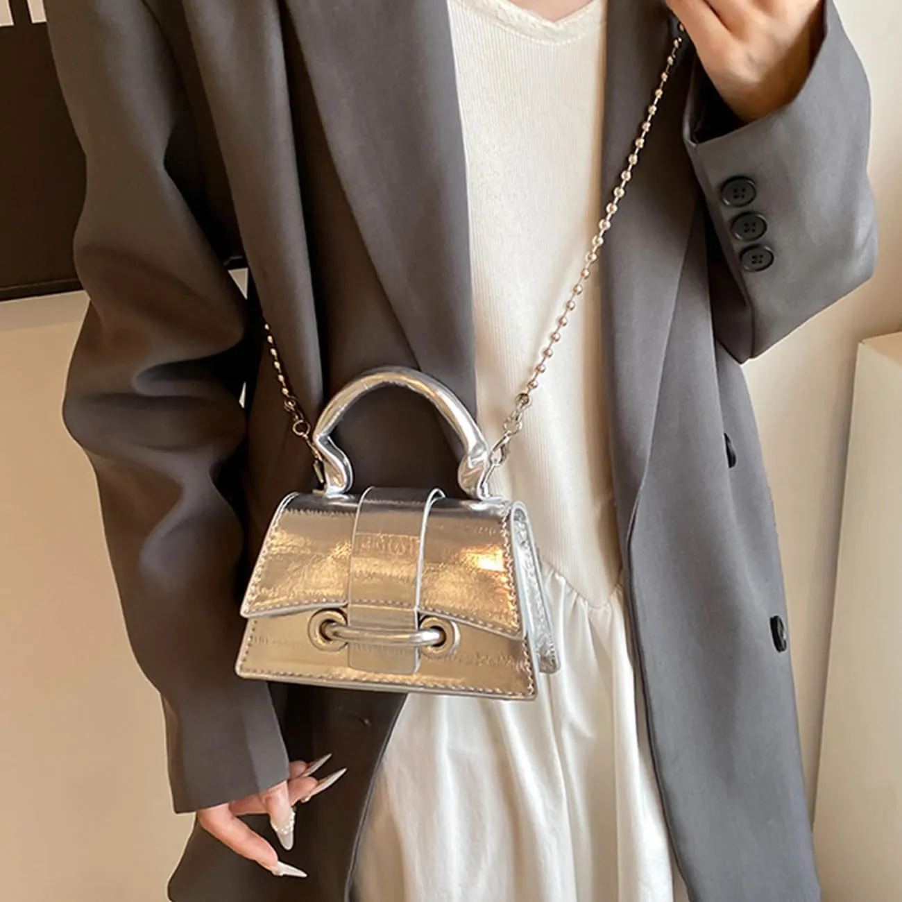 Mini Crossbody Bags Women's Y2K Purses Top Handle Crossbody Bag Clutch Shoulder Handbag for Cocktail Party Prom Wedding