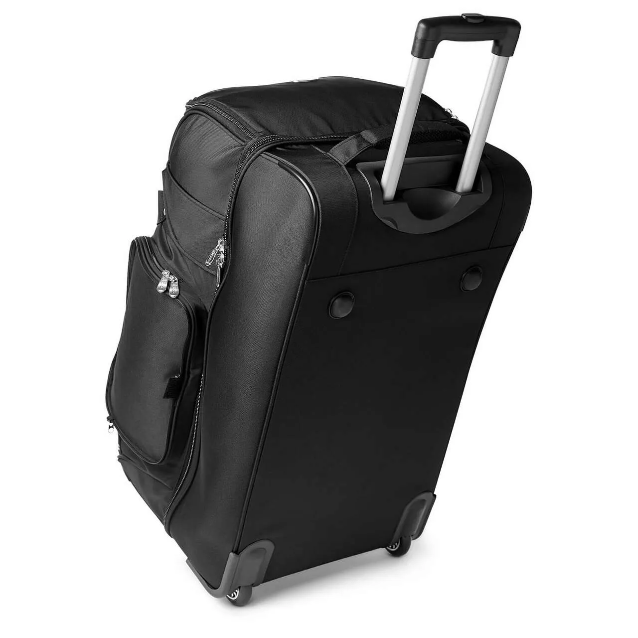 New Jersey Devils 27" Black Rolling Drop Bottom Duffel
