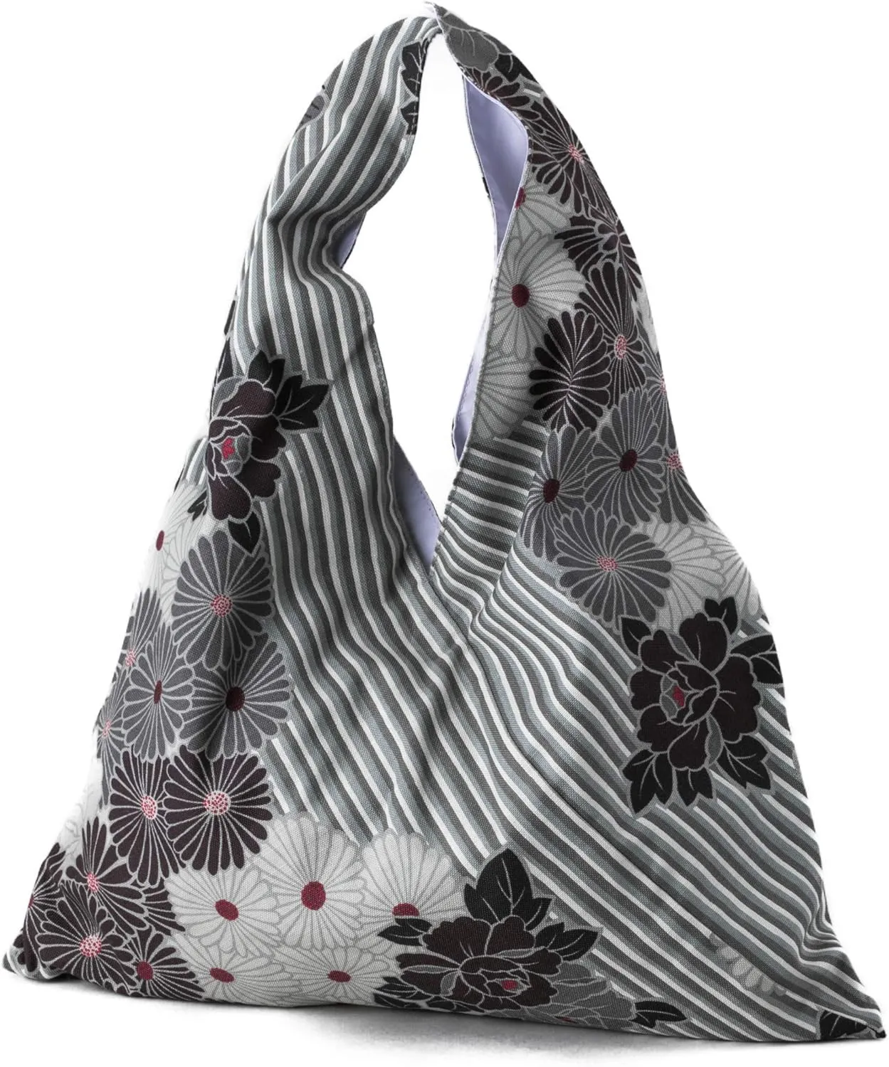 NOREN Japanese Furoshiki tote bag (Retro Flower) Kimono Bag/Made in Japan 100% Cotton Fabric Reusable Folding Bag