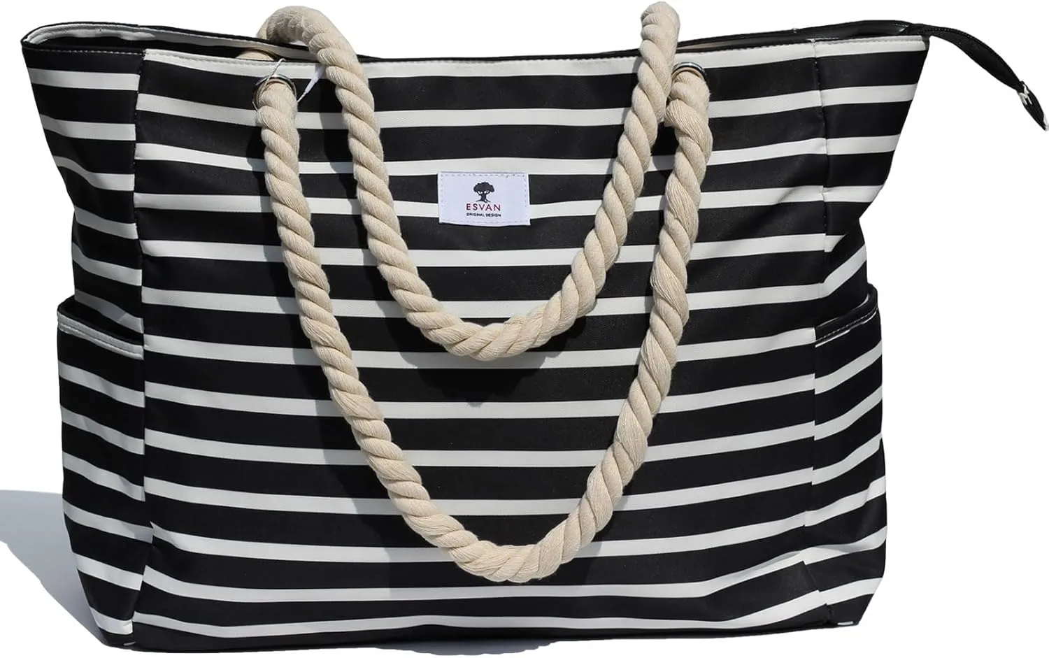OVERSIZE BEACH BAG Large Tote Bag for Women Waterproof Sandproof with Dry Wet Compartment for Pool Gym Travel