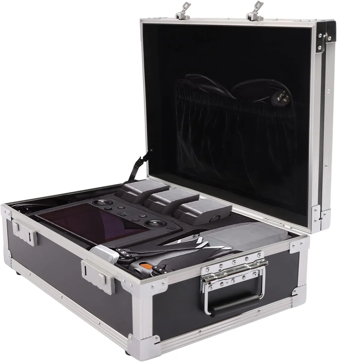 Portable Storage Locking Box, Aluminum Storage Case with Code Lock, Aluminum Briefcase, Medicine Box, Lock Boxes for Personal Items, Cash, Laptop
