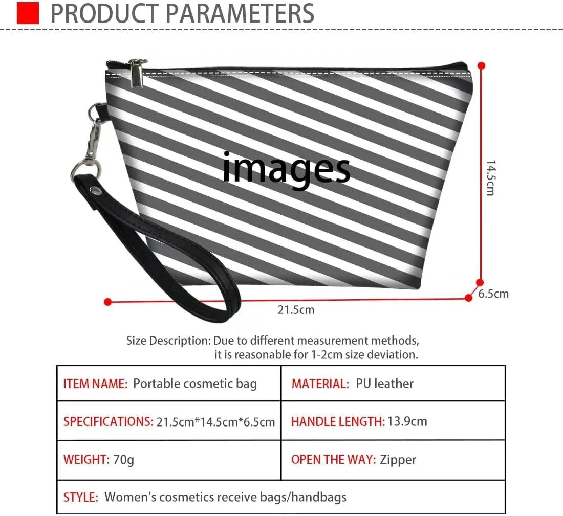 SEANATIVE Sunflower Dog Print Leather Makeup Bag Waterproof Toiletry Bags Purse Women Zipper Cosmetic Pouch for Travel Accessories