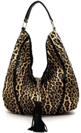 Slouchy Piped  Shoulder Bag
