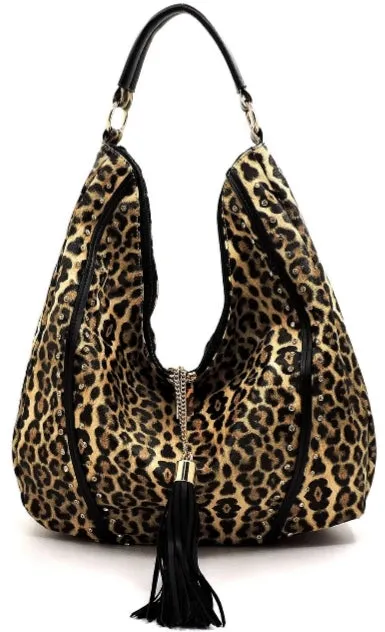 Slouchy Piped  Shoulder Bag