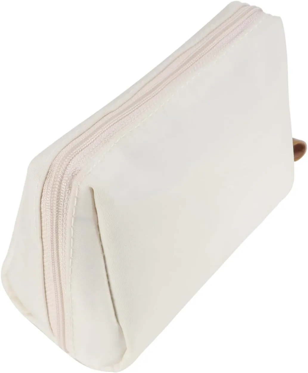 Small Makeup Bag for Purse Portable Waterproof Cosmetic Bag Travel Makeup Pouch for Women (Beige)