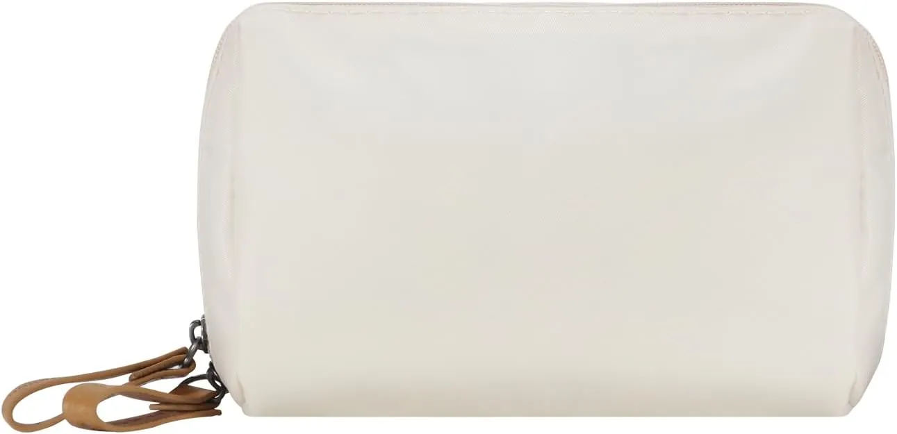 Small Makeup Bag for Purse Portable Waterproof Cosmetic Bag Travel Makeup Pouch for Women (Beige)