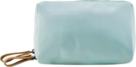 Small Makeup Bag for Purse Portable Waterproof Cosmetic Bag Travel Makeup Pouch for Women (Sky blue, Square)