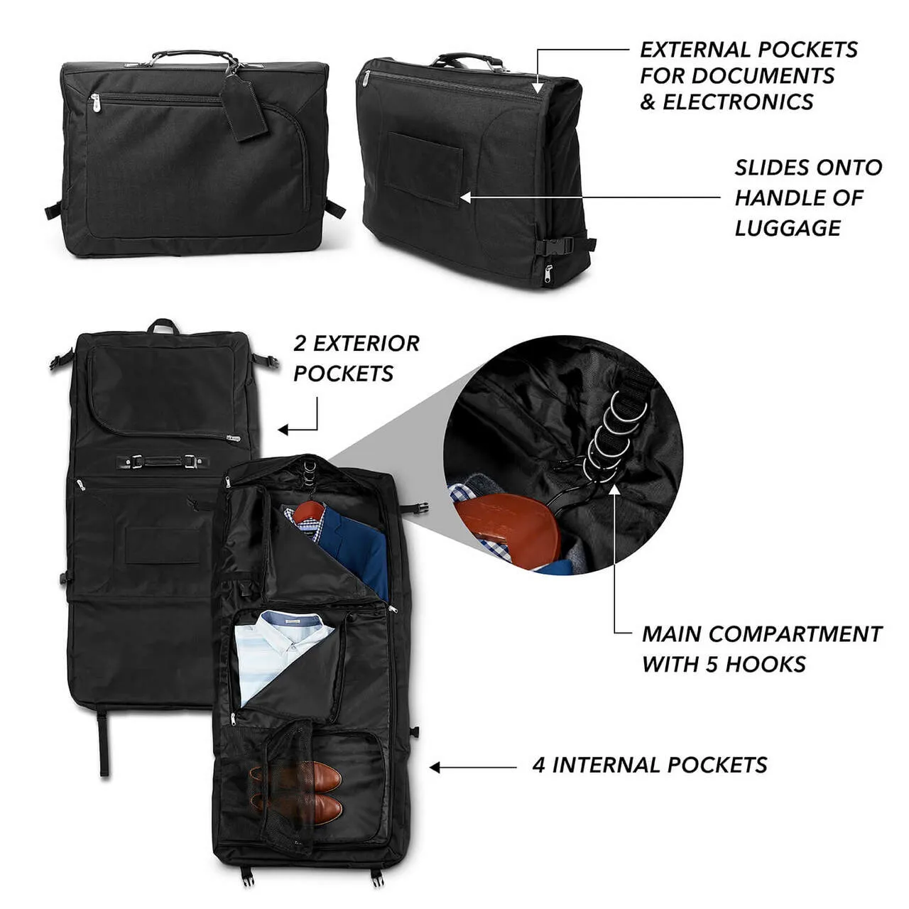 Stanford Cardinal 18" Carry On Garment Bag