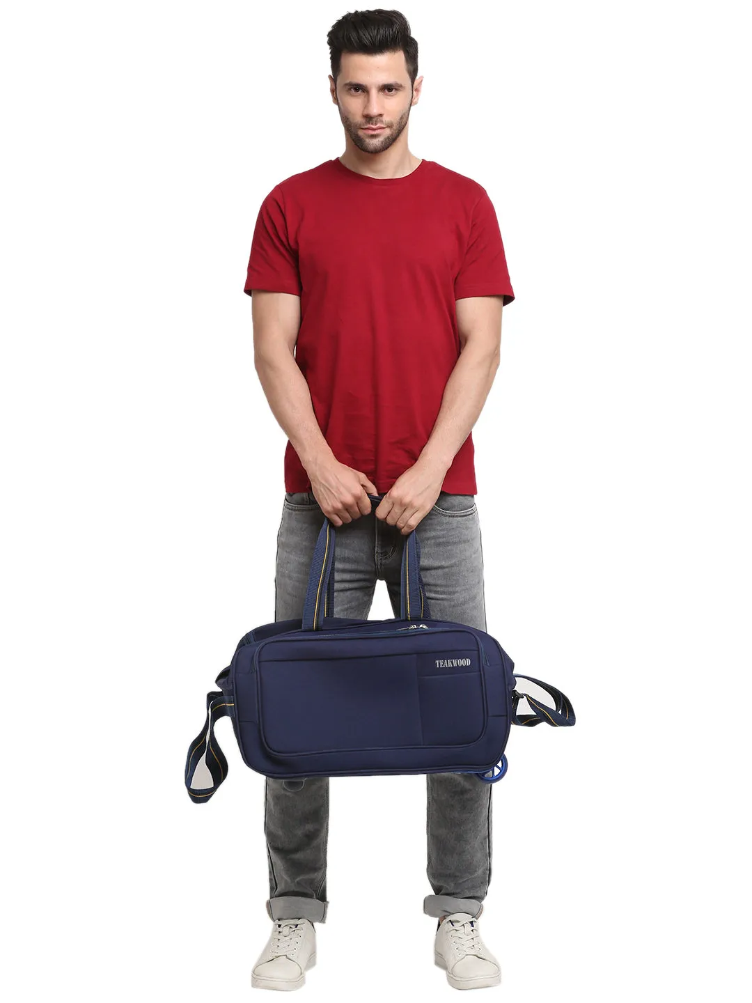 Teakwood Rolling Small Duffel Bag (Blue)