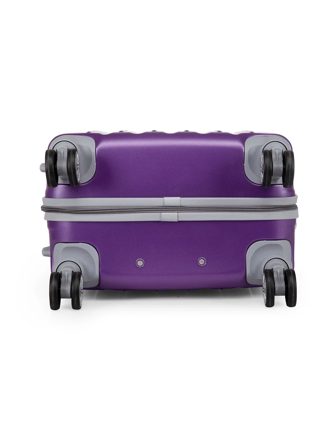 Teakwood Unisex Purple Trolley Bag - Large
