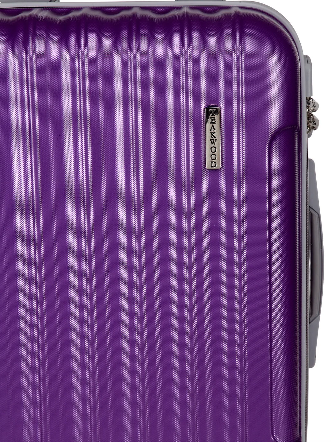 Teakwood Unisex Purple Trolley Bag - Large
