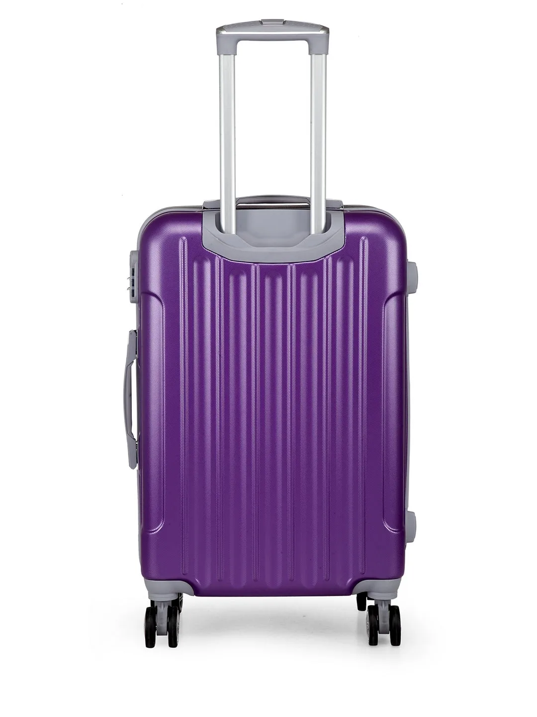 Teakwood Unisex Purple Trolley Bag - Large