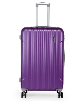 Teakwood Unisex Purple Trolley Bag - Large