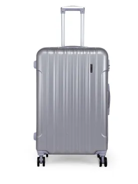 Teakwood Unisex Silver Trolley Bag - Large