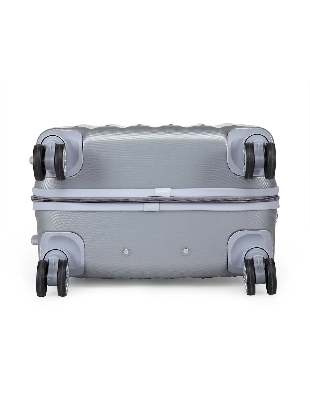 Teakwood Unisex Silver Trolley Bag - Large