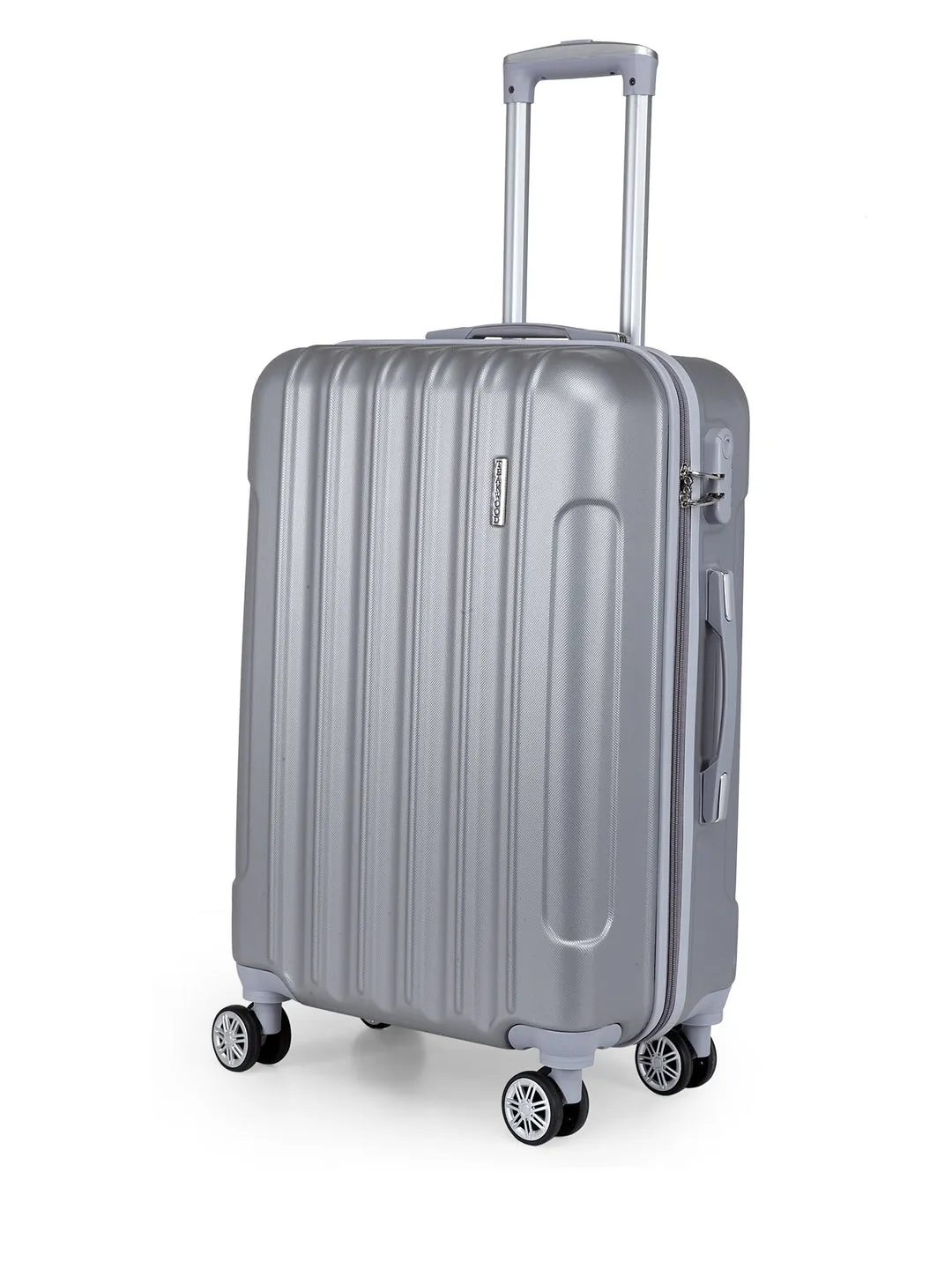 Teakwood Unisex Silver Trolley Bag - Large