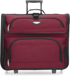 Travel Select Amsterdam Business Rolling Garment Bag, Red, One Size