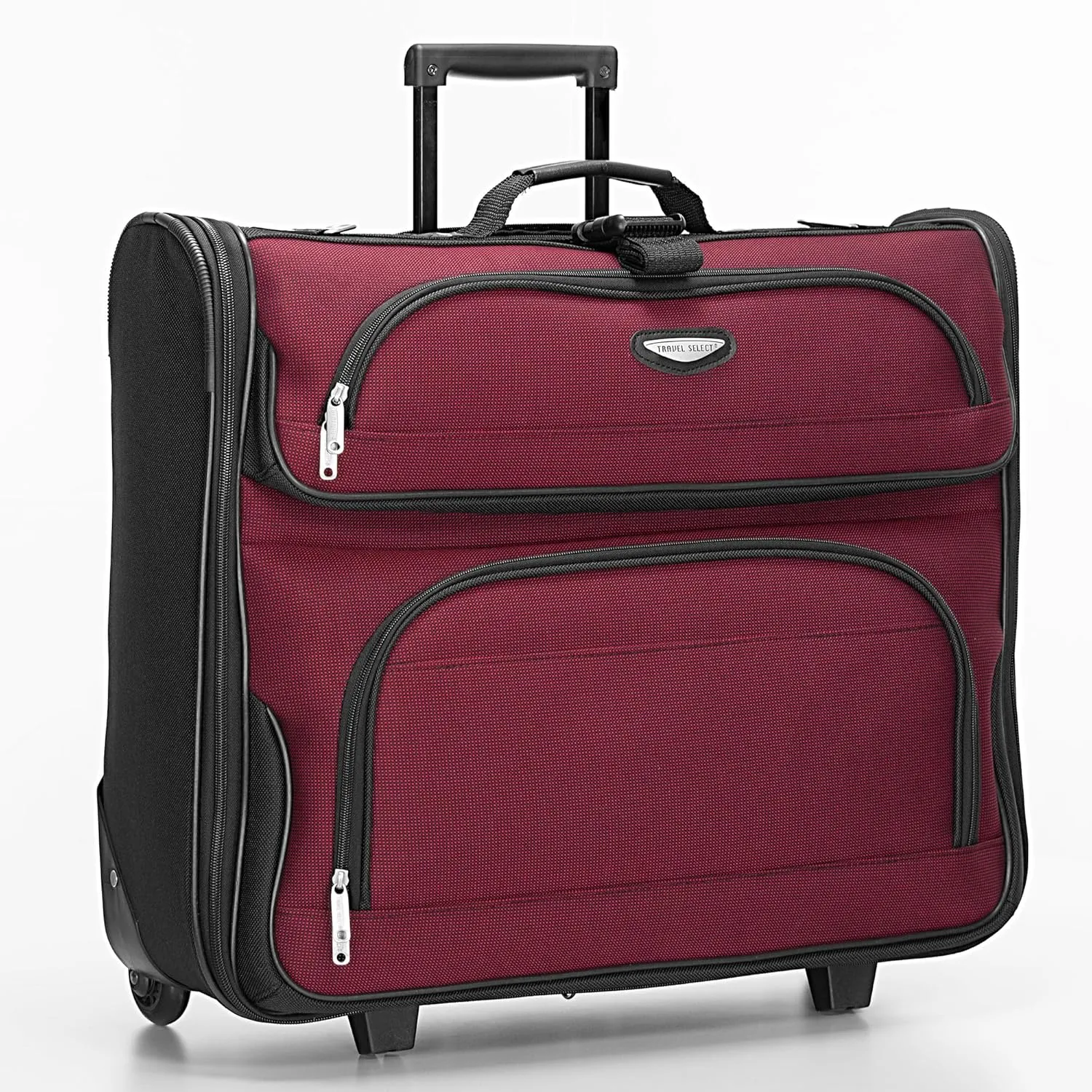 Travel Select Amsterdam Business Rolling Garment Bag, Red, One Size