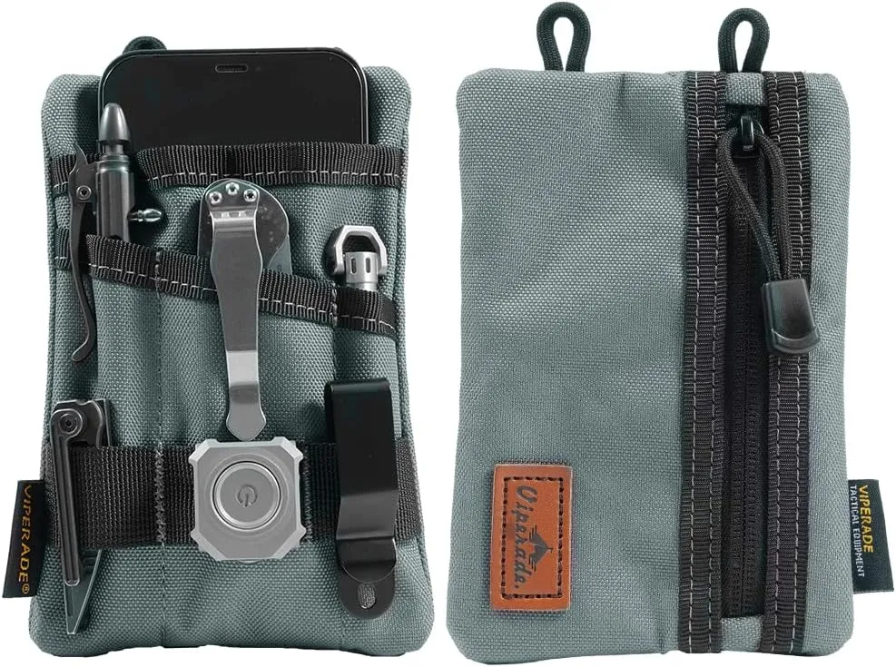 VIPERADE VE1 Pocket Organizer, EDC Pouch for Men, EDC Organizer Storage EDC Gears, Multitool Pocket Pouch Hold Your Flashlight/Pocket Knife, Pen, Notebook