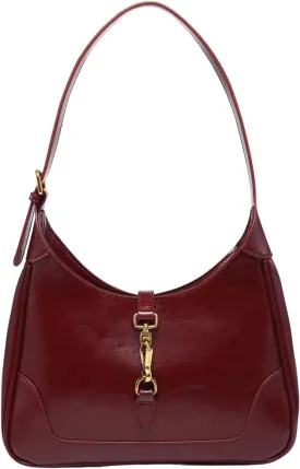 Women's PU Leather Clasp Shoulder Bag Adjustable Strap Vintage Hobo Handbags Purse